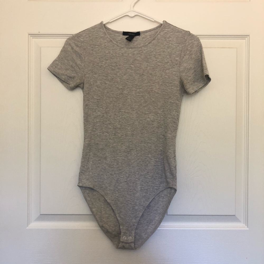 Forever 21 grey bodysuit